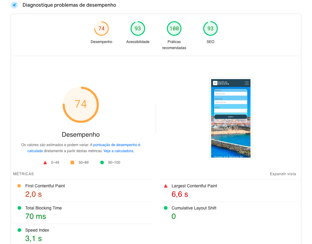 Depois da otimização